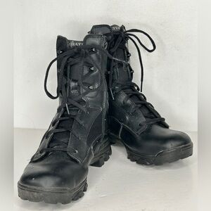 Bates‎ Black Tactical Boots Side Zip Leather Police Sz 7